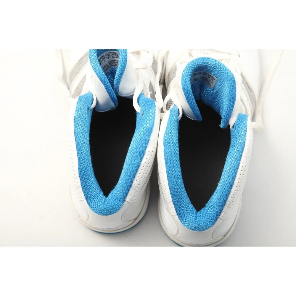 Adidas Commander TD 4 Men's 8.5 White Blue High Top Basketball Shoes